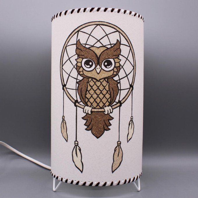 lampe cylindre hibou